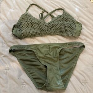 Sincerely Jules, green swimsuit, size small